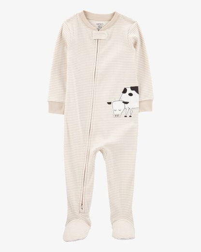 Toddler Boy 1-Piece 100% Snug Fit Cotton Footie Pajamas
