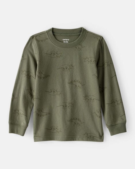 Toddler Boy Pretzel Print Long-Sleeve Tee