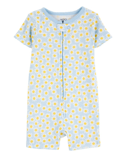 Toddler 1-Piece 100% Snug Fit Cotton Romper Pajamas