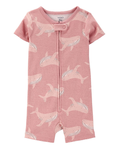 Toddler 1-Piece 100% Snug Fit Cotton Romper Pajamas