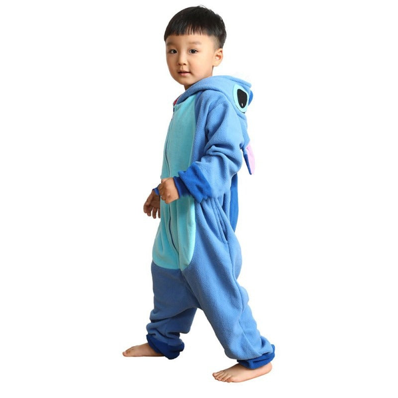 Kids Stitch Onesie Halloween Costumes Zip Up