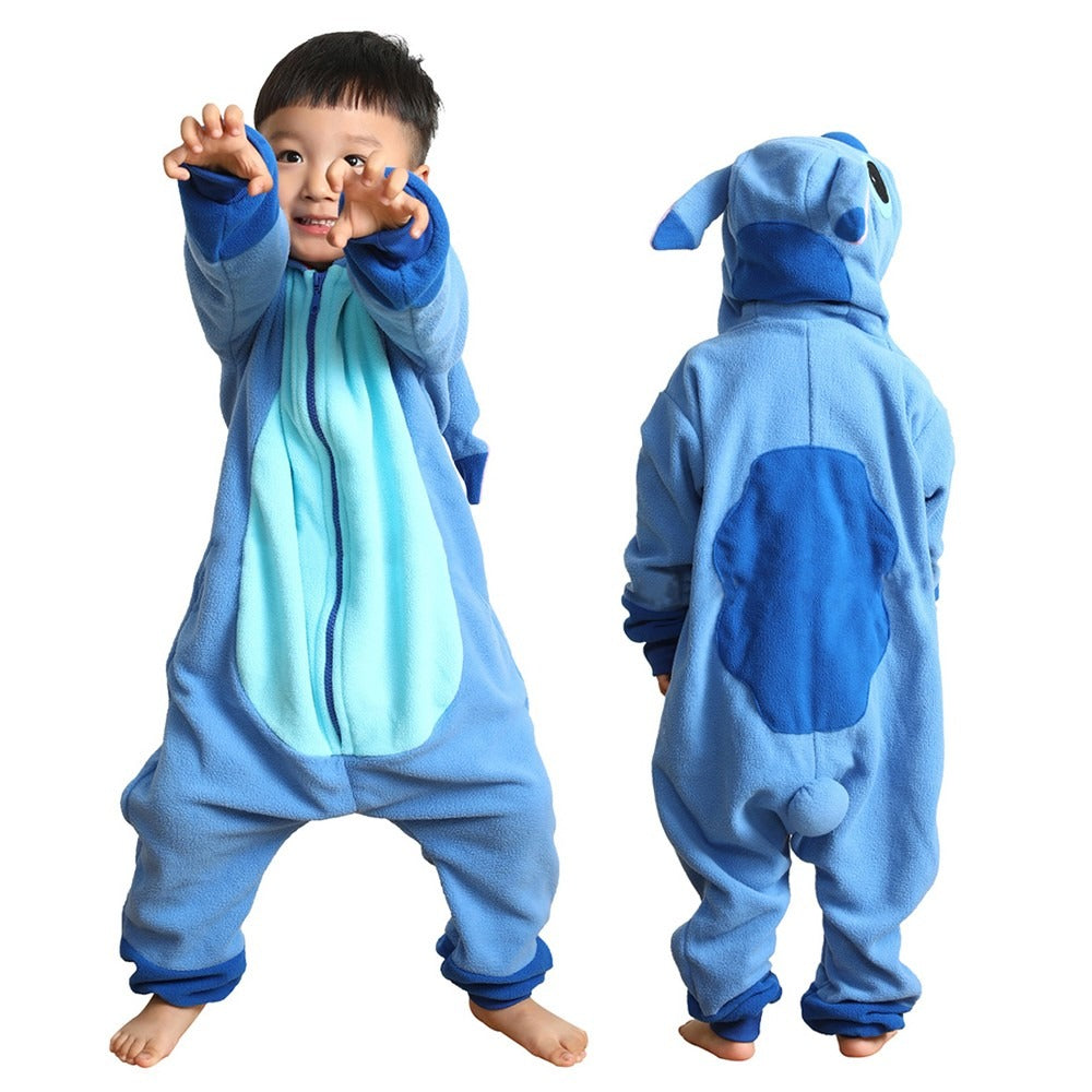 Kids Stitch Onesie Halloween Costumes Zip Up