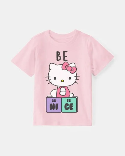 Toddler Girl Carton Print Short-Sleeve Tee